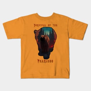 Survival of the fearless Kids T-Shirt